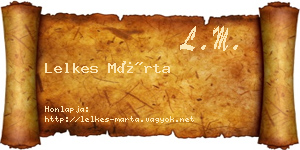 Lelkes Márta névjegykártya